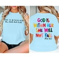 thumbnail image 6 of Oversized Sweatshirt for Women, Oversized Shirts for Women Shirt Verse T Shirt God Is Within Her Tees Inspirational Tops Blue XXL, 6 of 8
