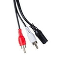 thumbnail image 6 of 3.5mm1/8" Stereo Female to 2 Male RCA Jack Adapter AUX Audio Cable FAST S7K5, 6 of 9