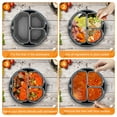 thumbnail image 3 of Generic 3 Pcs Silicone Slow Cooker Divider Liners for 6 QT Pot, Black, 3 of 9