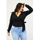 thumbnail image 5 of Blusa escote cruzado Roman Fashion /Tallas Extras, 11758 (Negro) negro 40, 5 of 7