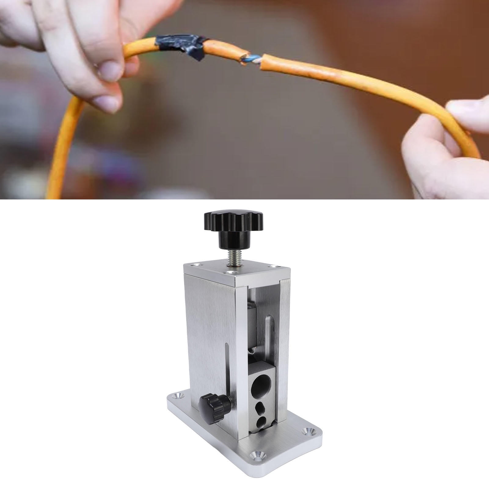 Yajisi Drill‑Powered Wire Stripper – Auto Copper Wire Stripping Machine for 18AWG to 250MCM, Portable Aluminum Alloy Design