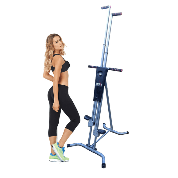Maxi Climber Vertical Climber Machine, Total Body Workout Made Of Durable Cold-Rolled Steel, Digital Calorie And Step Counter by Maxi Climber