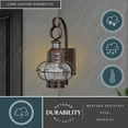 thumbnail image 5 of Vaxcel Chatham Bronze Motion Sensor Dusk to Dawn Coastal Outdoor Wall Light, 5 of 9