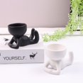 thumbnail image 4 of Ceramic Flower Pot Human Shaped Planter Pot Ceramic Succulent Planter Vase Planter Container For Home Garden Office Desktop Decoration, 4 of 5