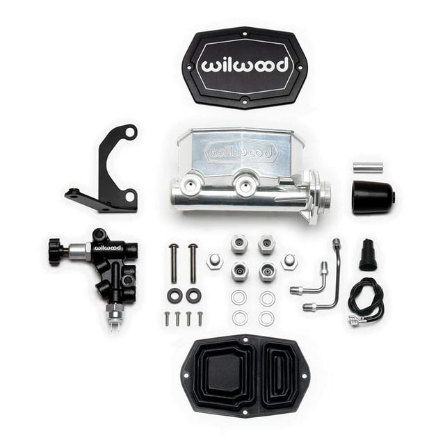 Wilwood 261-15662-P Compact Tandem M/C Kit with RH Bracket/Valve