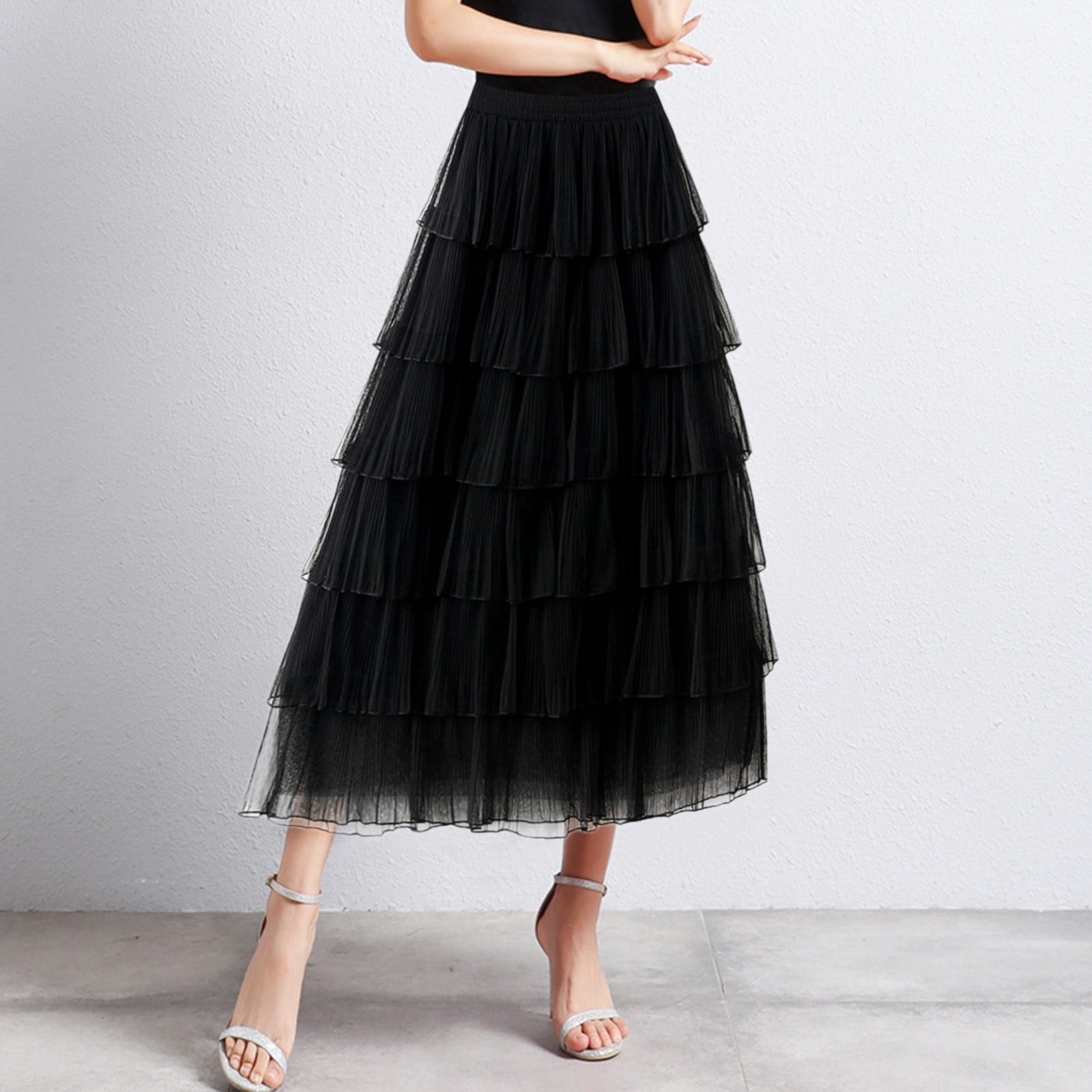 スカート HTH glitter tiered skirt black スカート HTH glitter tiered skirt black glitter tiered skirt