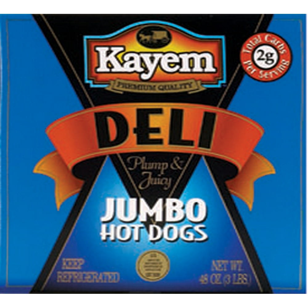 Kayem Deli Jumbo Hot Dogs, 3 Lb.