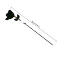 thumbnail image 3 of Cat Bell Wand Interactive Wing Retractable Cat Feather Teaser Kitten Teaser Toy, 3 of 10