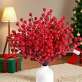 thumbnail image 7 of JWshufel Christmas Decorations Red Berry Branches with Realistic Frost Effect for Festive Home Decor and Holiday Party Mood 8.1x0.6in Red, 7 of 7