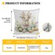 thumbnail image 2 of Uuiauoio Easter Bunny Rabbit Pillow Case Colorful Bunny Throw Pillow Cover Spring Holiday Decorative Throw Pillow Easter Pillowcase Square Cushion Cover for Couch, 2 of 6