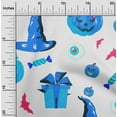 thumbnail image 2 of oneOone Viscose Chiffon Blue Fabric Halloween Fabric For Sewing Printed Craft Fabric By The Yard 42 Inch Wide, 2 of 4