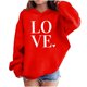 thumbnail image 1 of Sudadera con capucha y estampado de corazón de San Valentín, sudadera de manga larga para niños y niñas, chaqueta para niñas de talla mediana y grande., 1 of 7