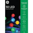 thumbnail image 2 of GE Christmas Multi Color Crystal Pearl Light Set LED 50 Count Indoor Outdoor, 2 of 3