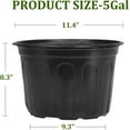 thumbnail image 4 of 2/3/5 Gallon Pots for Plants,Flexible Gallon Plastic Nursery Pots with Drainage Holes, Plastic Pots for Outdoor Plants (2Gal-36pcs), 4 of 7