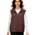 thumbnail image 4 of Lightweight Vest Jackets for Women Summer Sleeveless Zip Up Hooded Outerwear with Pockets Breathable Travel Hiking Vest, 4 of 9