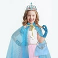 thumbnail image 3 of Princess Dress Up kids Costume Props Halloween Christmas gifts,11Pcs Fairy Princess for Toddler Girls Costume Sets Cape Wand Headband Tutu Skirt Jewelry New Year Gifts for Girls3 4 5 6 7 8 Year Old, 3 of 6