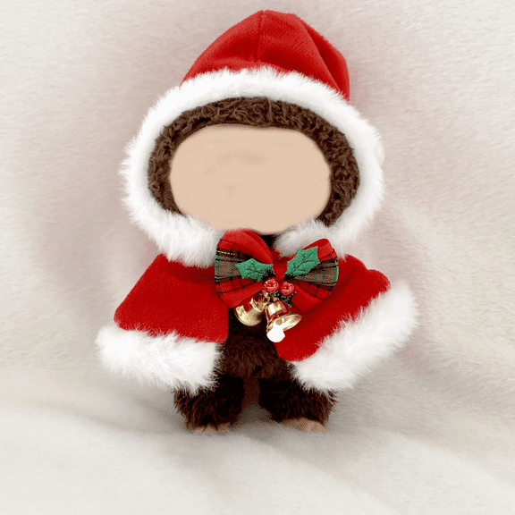 Christmas Doll Clothes, Christmas Cloak for Lbubu Dolls, Christmas Outfit for Lbubu Dolls