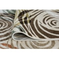 thumbnail image 6 of Contemporary Area Rug (5'3'' Round) Abstract Ivory, Beige Indoor Round Easy to Clean, 6 of 6
