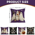 ABNMCA Halloween Decorative Throw Pillow Covers Trick Or Skeleton