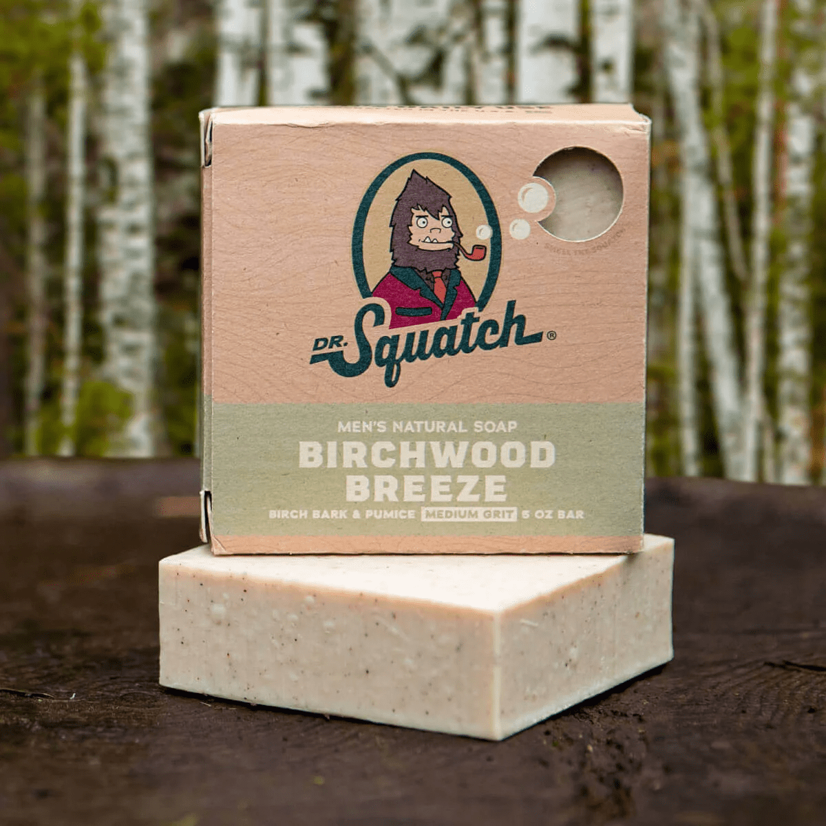 Dr. Squatch BIRCHWOOD BREEZE 3 Bar Pack - Cold Processed Soap Made For Men  - Medium Grit - Natural O…See more Dr. Squatch BIRCHWOOD BREEZE 3 Bar Pack