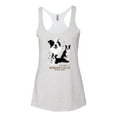thumbnail image 2 of Wild Bobby, If It's Not a Border Collie It's Just a Dog Gift | Womens Dog Lover Premium Tri-Blend Racerback Tank Top, Heather White, Small, 2 of 3