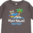 thumbnail image 4 of Inktastic Maui Hawaii Cute Vacation Boys or Girls Long Sleeve Toddler T-Shirt, 4 of 5