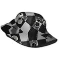 thumbnail image 2 of ZICANCN Bucket Hat -Chess Figures Unisex Print Double-Side-Wear Bucket Hat for Fishing Beach Outdoor, 2 of 5