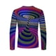 thumbnail image 4 of Camiseta diaria unisex para hombre Impresión 3D Color degradado Vertigo Estampados gráficos Estampado geométrico Camisetas de manga larga Pompotops oipoqjl3980, 4 of 9