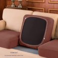 thumbnail image 7 of Subrtex Cushion Covers Separate Seat Stretch Textured Grid (3PCS, Brick), 7 of 7
