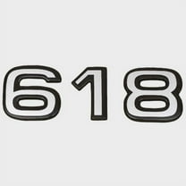 Ranger Boat Raised Logo Decal 202303 | 618 Emblem Black/Silver