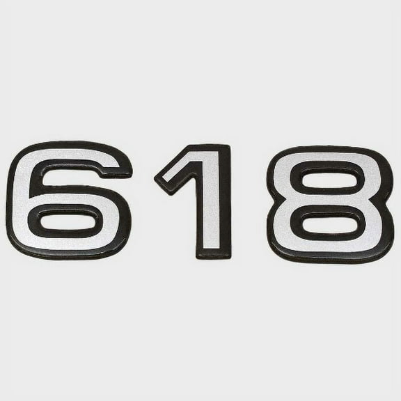 Ranger Boat Raised Logo Decal 202303 | 618 Emblem Black/Silver