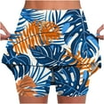 thumbnail image 1 of Puntoco Pantalones cortos casuales para mujer Pantalones cortos deportivos con estampado para mujer Pantalones deportivos ajustados de cintura alta y livianos con bolsillos, 1 of 4