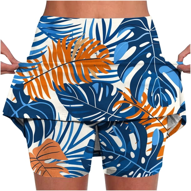 Puntoco Pantalones cortos de salón para mujer, pantalones cortos deportivos con estampado para mujer, pantalones de jogging ajustados de cintura alta y ligeros con bolsillos