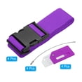 thumbnail image 3 of Unique Bargains Luggage Strap with Luggage Tag and Loop 78'x2', 4 Set Adjustable Suitcase Belt, Purple, 3 of 7