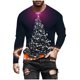 thumbnail image 5 of Amzcrzy Sudadera Para Hombre Con Estampado Navideño, Informal, De Manga Larga Y Cuello Redondo, Color Morado, Talla S, 5 of 5