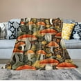 thumbnail image 2 of ONETECH Mushroom Throw Blanket Fleech Blanket Retro Floral Fall Flower Thanksgiving Soft Fuzzy Blanket Cozy Warm Blankets for Sofa Couch Bed Lightweight Cover Living Room Bedroom Decor, 2 of 6