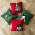 thumbnail image 7 of Ashler Christmas Decorative Snowman soldier Series Throw Pillow Cushion Covers 18 x 18 inches, Pack of 4, 7 of 7