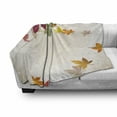 thumbnail image 3 of Fall Soft Flannel Fleece Blanket, Silhouettes of Maple Tree Leaves in Pastel Colors Classical Shady Nature Graphic Image, Cozy Plush for Indoor and Outdoor Use, 70" x 90", Multicolor, by Ambesonne, 3 of 6