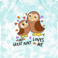 thumbnail image 4 of Inktastic My Great Aunt Loves Me Cute Owl Family Boys or Girls Baby Bodysuit, 4 of 5