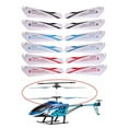 thumbnail image 3 of yeacher 4-Pack Replacement Blades for Mini RC Helicopter, Durable ABS Spare Propellers, Compatible with Remote Control Aircraft Models, Assorted Colors (Red/Blue/Black/Yellow), 3 of 5