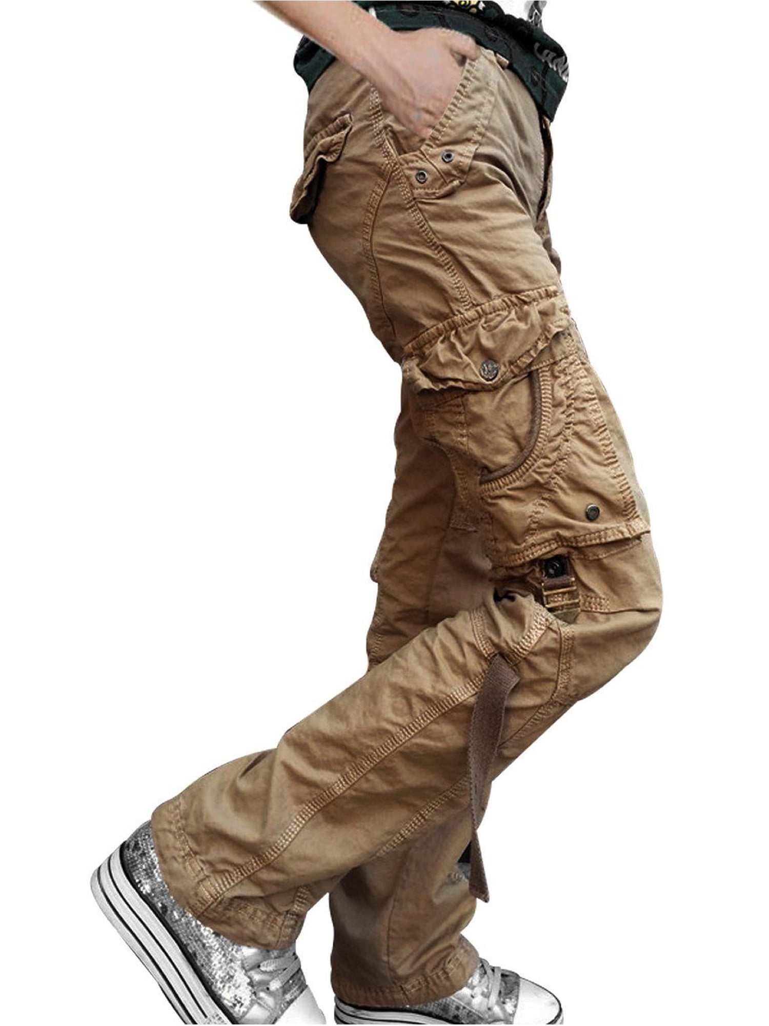 Men's Cotton Casual Camping Hiking Army Twill Cargo Combat Pant Military Trouser 