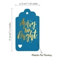 thumbnail image 5 of Inkdotpot Merry And Bright Christmas Bottle Tag Real Gold Foil Favor Hang Tags Pack Of 50, 5 of 6