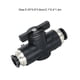 thumbnail image 3 of Speravity Conector de plástico impermeable a prueba de fugas válvula de mano interruptor de giro ajustable Flexible válvula de bola Manual Accesorios para herramientas neumáticas Negro BUC-8(8mm), 3 of 6