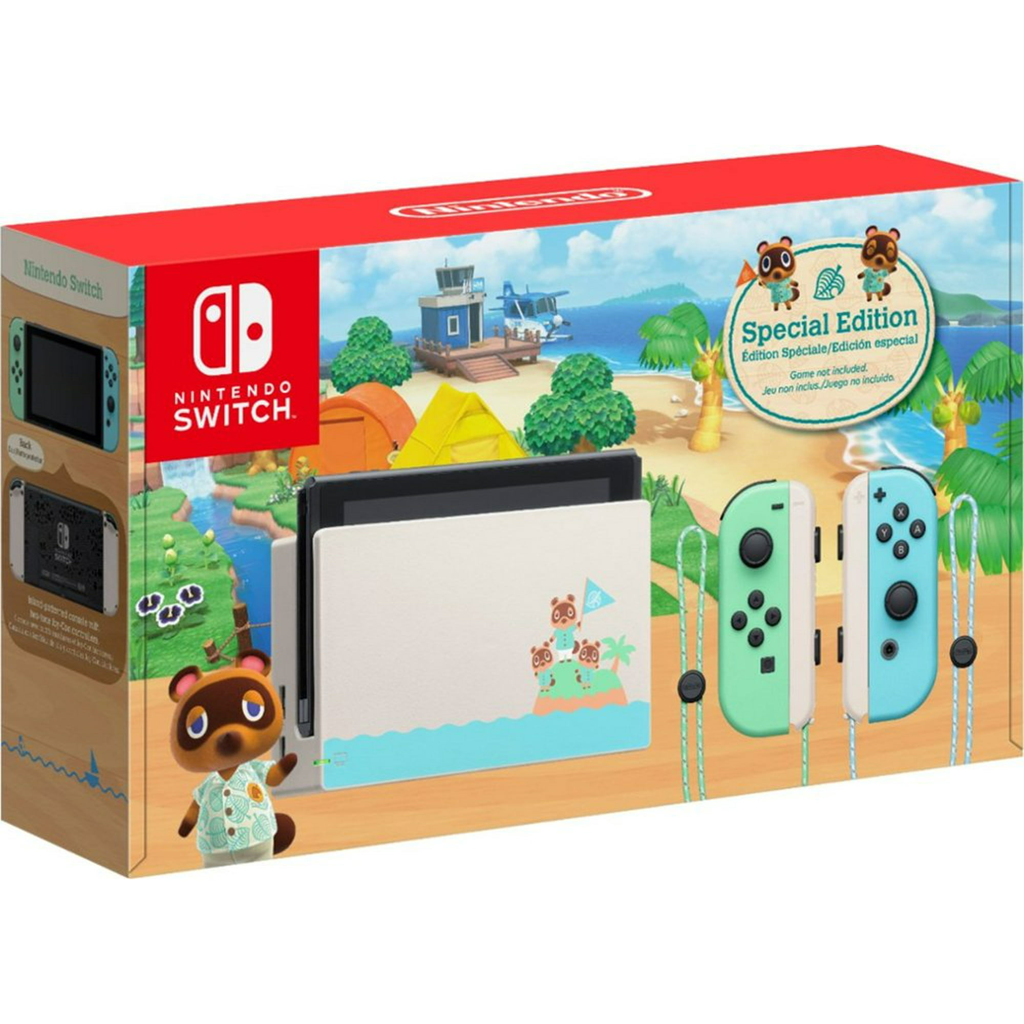 Nintendo Switch Animal Crossing Limited Console Super Mario Party Bundle with Mytrix Tempered Glass Screen Protector Improved Battery Life Console with the Best Party Game Walmart