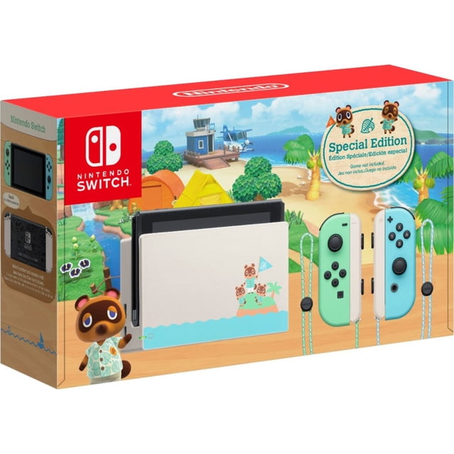 Nintendo Switch Animal Crossing Limited Console The Legend of Zelda: Breath of the Wild Bundle, with Mytrix Tempered Glass Screen Protector - Improved Battery Life Console with the Best NS Game Nintendo HADSKEAAA
