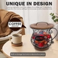 thumbnail image 5 of Tzdxfgl Coffee Pod Holders Basket with Wood Lid, Large Capacity K Cup Holders for Counter, Black, 5 of 11