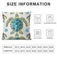 thumbnail image 5 of SHANXI with Pattern Throw Pillow Covers Wild Sea Animal Seamless Design Square Pillowcases for Sofa Car Bedroom Pillow case 24x24in, 5 of 5