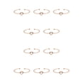 thumbnail image 2 of Brazalete abierto de aleación Jumpingount Vintage Oro rosa 10Conjunto, 2 of 6