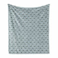 thumbnail image 1 of Sailing Soft Flannel Fleece Throw Blanket, Hand Drawn Repetitive Pattern of Clipper Ship Sailboat, Cozy Plush for Indoor and Outdoor Use, 50" x 70", Blue Grey Pale Khaki, by Ambesonne, 1 of 5