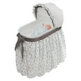 thumbnail image 6 of Badger Basket Wishes Oval Baby Bassinet - Full Length Skirt - Gray/Leaf, 6 of 11